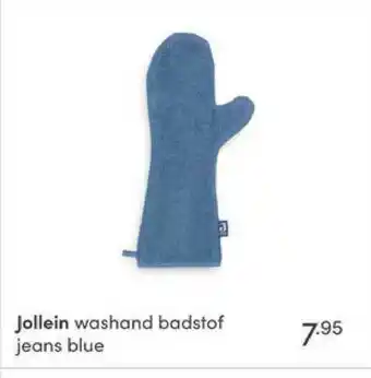 Baby & Tiener Jollein Washand Badstof Jeans Blue aanbieding