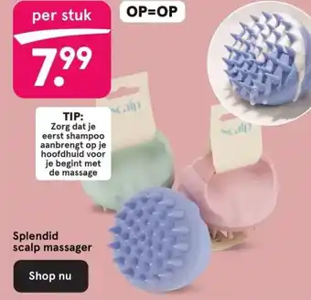 Etos Splendid scalp massager aanbieding