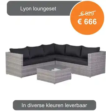 Tuinmeubelland Lyon loungeset aanbieding