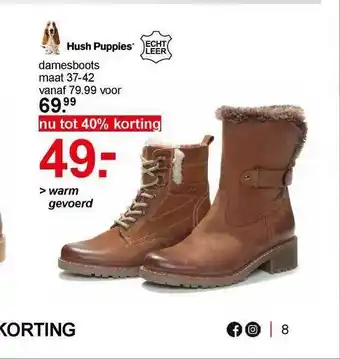 Scapino Hush Puppies damesboots aanbieding