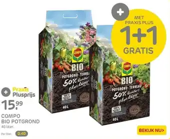 Praxis BIO POTGROND aanbieding