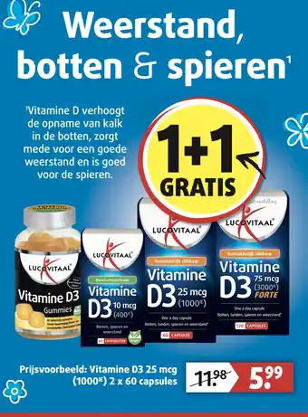 Lucovitaal Vitamine D3 25 mcg aanbieding