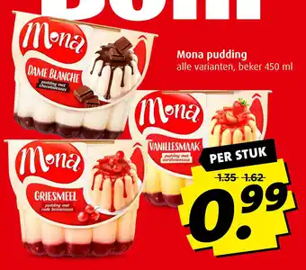 Boni Mona pudding 450ml aanbieding