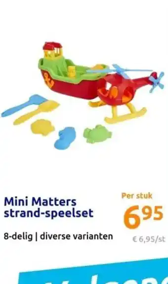 Action Mini Matters strand-speelset 8-delig aanbieding