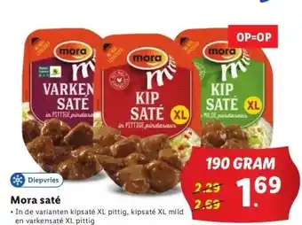 Lidl Mora saté aanbieding