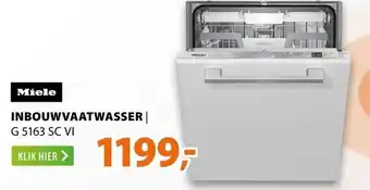 Expert Miele INBOUWVAATWASSER G 5163 SC VI aanbieding