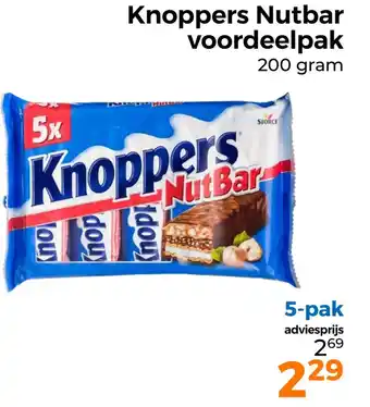 Trekpleister Knoppers Nutbar voordeelpak aanbieding