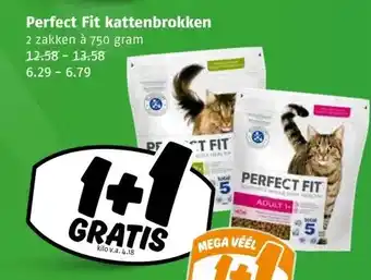 Poiesz Perfect Fit kattenbrokken aanbieding