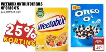 MCD Supermarkt WEETABIX ONTBIJTCEREALS OF OREO O'S aanbieding