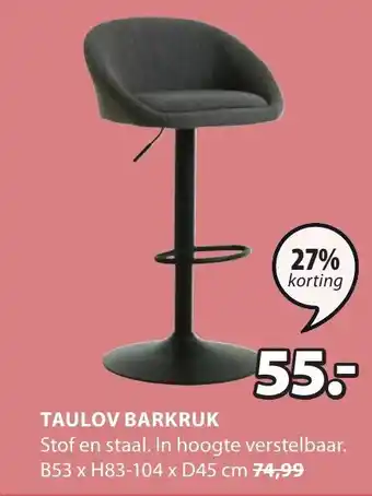 Jysk TAULOV BARKRUK aanbieding