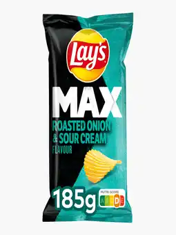 Flink Lay's Max Roasted Onion Sour 185g aanbieding