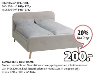 Jysk KONGSBERG BEDFRAME aanbieding