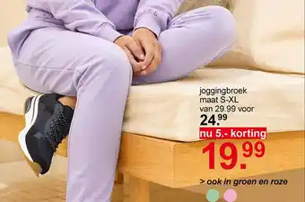 Scapino joggingbroek maat S-XL van 29.99 voor aanbieding