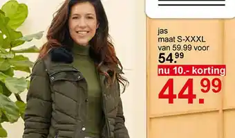 Scapino jas maat S-XXXL aanbieding