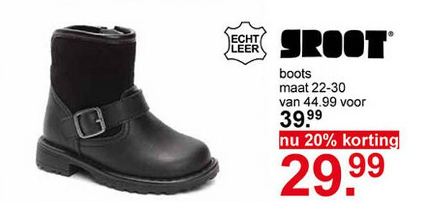 boots maat 22-30 aanbieding bij Scapino