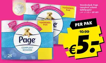 Boni Voordeelpak Page compleet schoon toiletpapier aanbieding