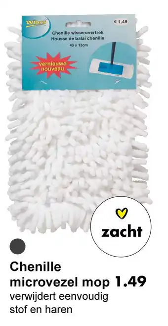 Wibra Chenille microvezel mop aanbieding