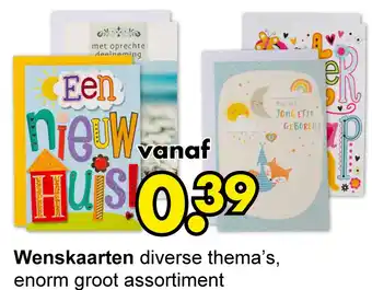 Wibra Wenskaarten aanbieding