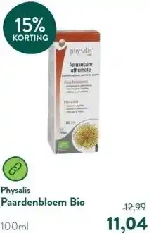 Holland & Barrett Paardenbloem Bio aanbieding