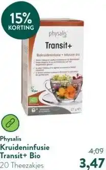 Holland & Barrett Kruideninfusie Transit+ Bio aanbieding