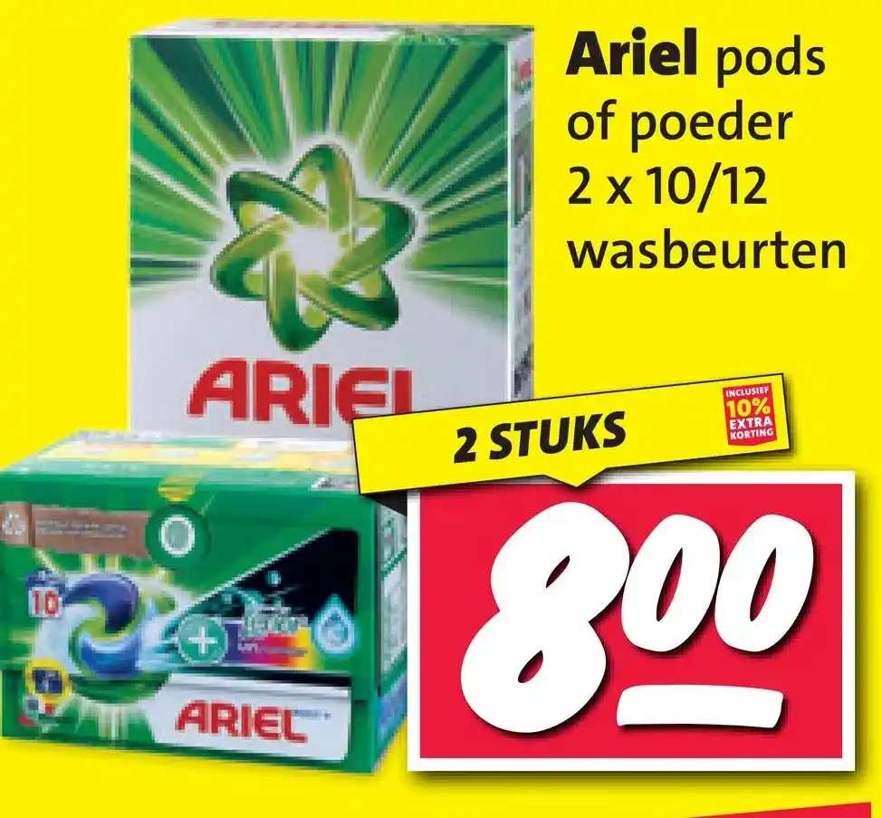 Ariel pods aanbieding bij Nettorama