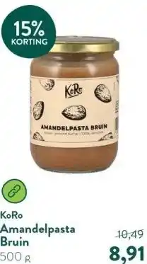 Holland & Barrett Amandelpasta Bruin aanbieding