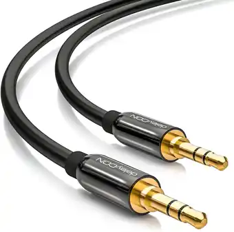 Amazon deleyCON 0,5m Jackkabel 3,5 mm AUX-Kabel Stereo Audio Kabel Jackstekker Recht voor PC Laptop Mobiele Telefoon Smartphone Tabl aanbieding