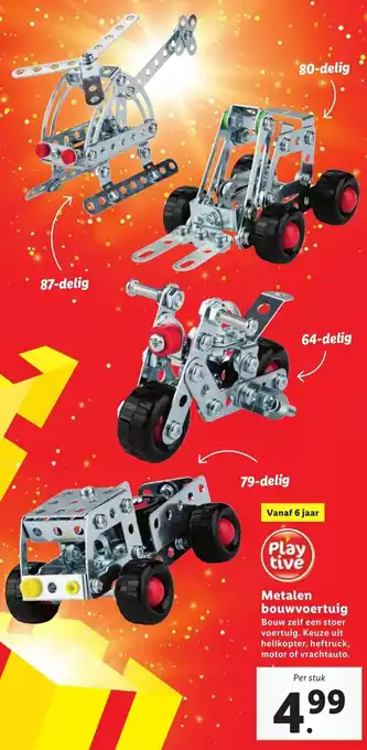 Lidl Playtive Metalen bouwvoertuig aanbieding