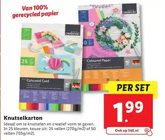 Lidl Knutselkarton aanbieding