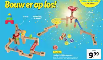 Lidl Playtive Houten knikkerbaanset aanbieding