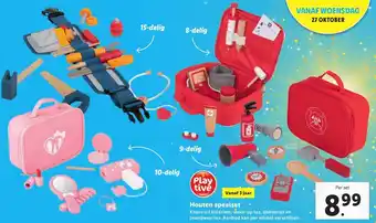 Lidl Playtive Houten spelset aanbieding