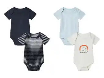 Lidl lupilu 2 stuks baby rompertjes aanbieding