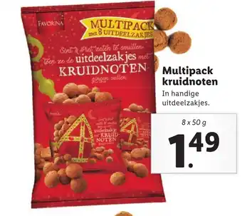 Lidl Favorina Multipack kruidnoten 8*50g aanbieding