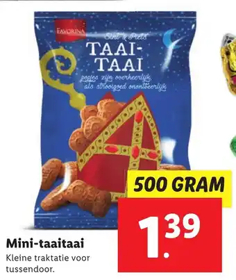 Lidl Favorina Mini-taaitaai 500g aanbieding