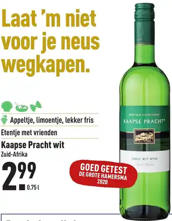 ALDI Kaapse Pracht wit 750ml aanbieding