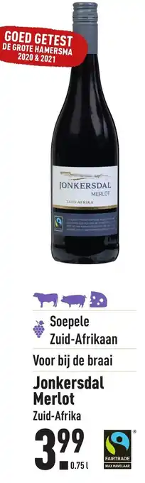 ALDI Jonkersdal Merlot 750ml aanbieding