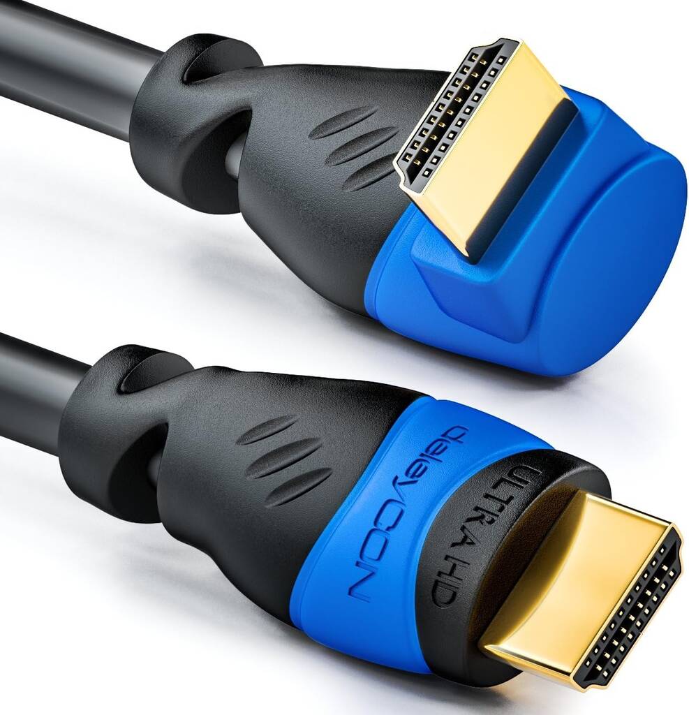 Câble Mini HDMI DeleyCON 3m - 4K Ultra HD, Compatible HDMI 2.0/ARC | Pour Appareils Photo, Tablettes