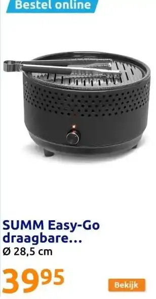 Action SUMM Easy-Go draagbare barbecue/grill aanbieding