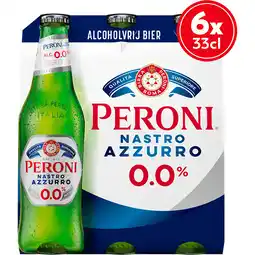 Jumbo Peroni Nastro Azzurro 0,0% Flessen 6 x 330ml aanbieding