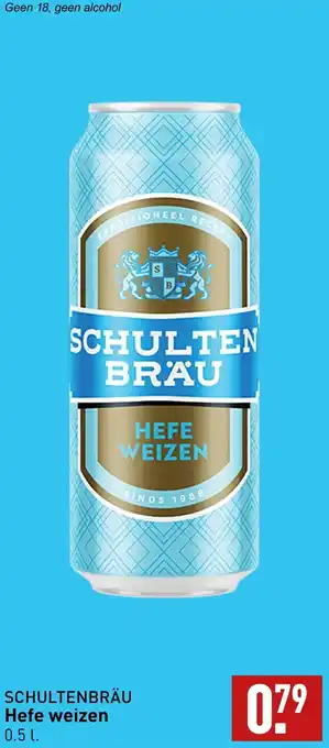 ALDI SCHULTENBRÄU Hefe weizen 0.5L aanbieding