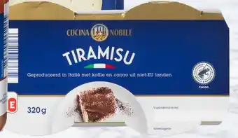 ALDI CUCINA NOBILE Tiramisu 320g aanbieding