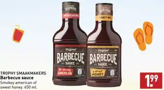 ALDI TROPHY SMAAKMAKERS Barbecue sauce  450 ml. aanbieding