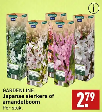 ALDI GARDENLINE Japanse sierkers of amandelboom aanbieding