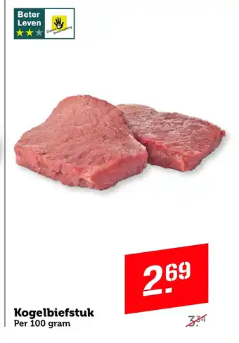 Coop Kogelbiefstuk  100 gram aanbieding