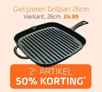 Coppelmans Gietijzeren Grillpan 26cm aanbieding