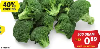 Lidl Broccoli 500g aanbieding