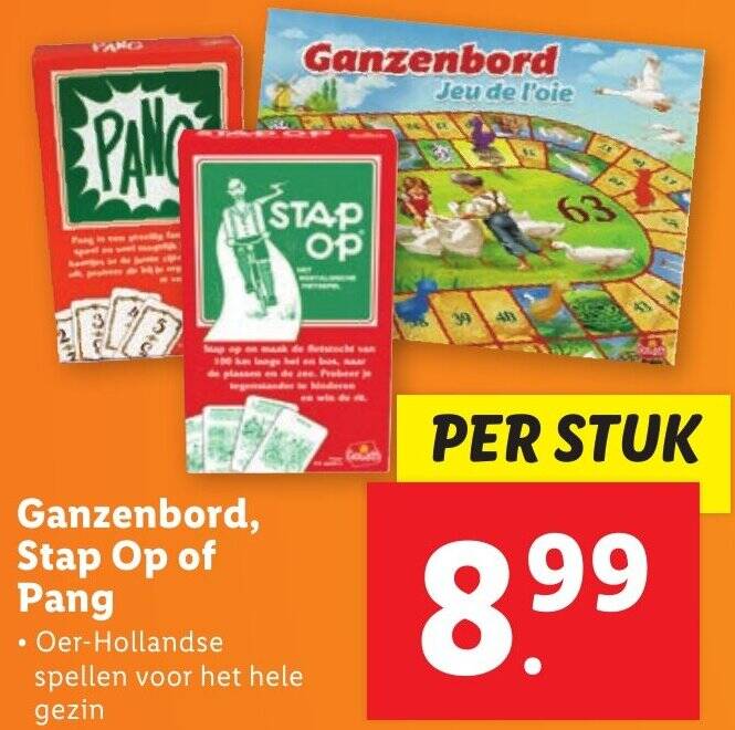 Ganzenbord, Stap Op of Pang aanbieding bij Lidl