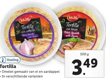 Lidl Tortilla 500g aanbieding