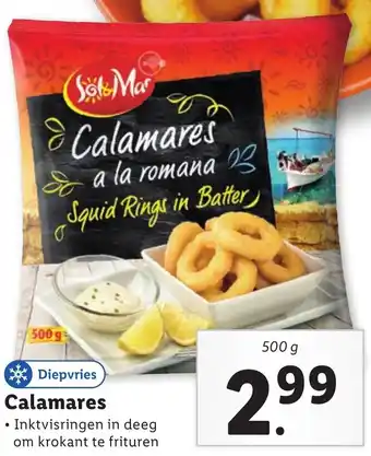 Lidl Calamares 500g aanbieding