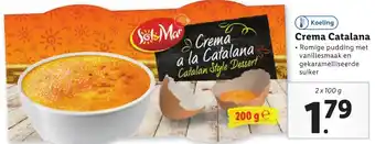 Lidl Crema Catalana 2 x 100g aanbieding